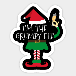 I'm The Grumpy Elf Christmas Sticker